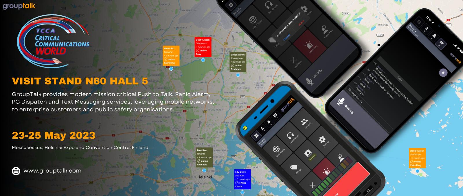 GroupTalk PC Dispatch med iOS användare och Ecom Smart-Ex02 CCW