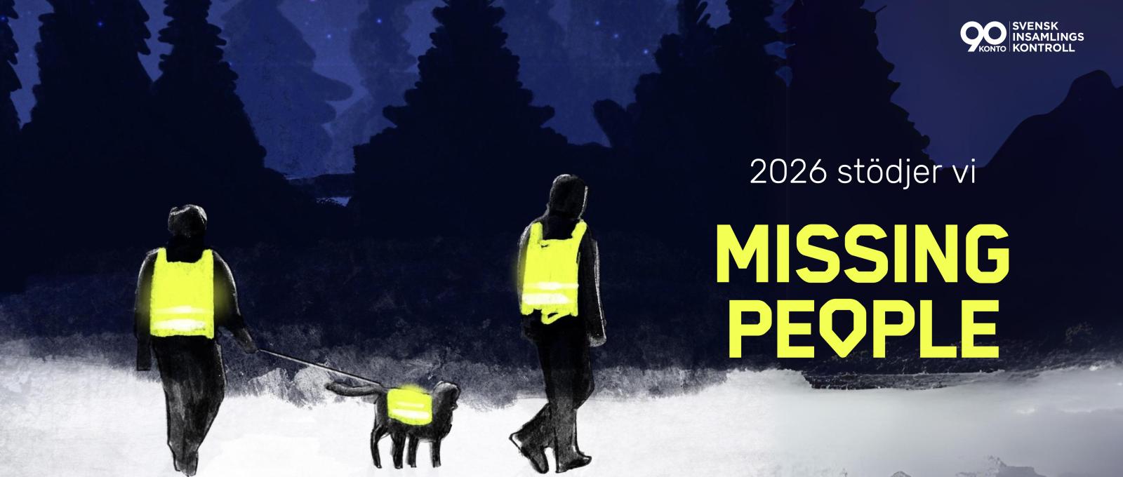 Människor från Missing People som letar efter försvunna människor med hjälp av GroupTalk komradio