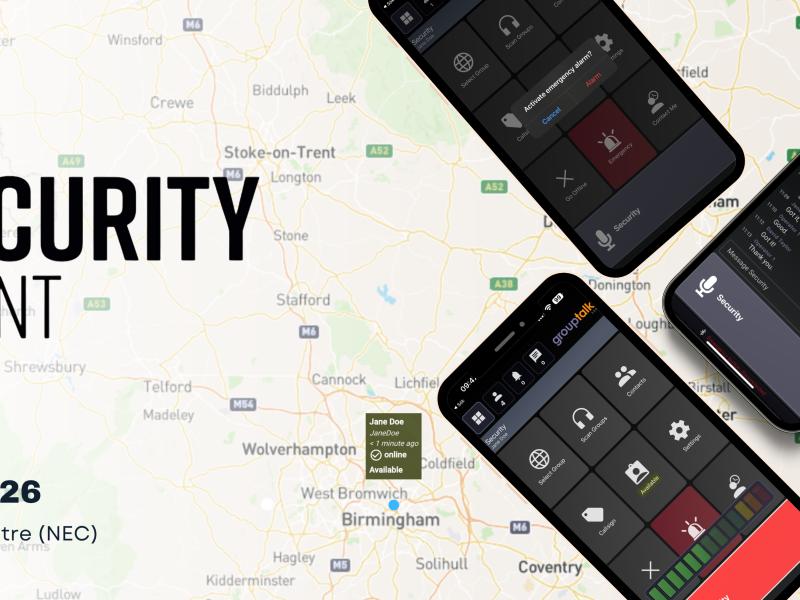 banner för the security event i England 2026