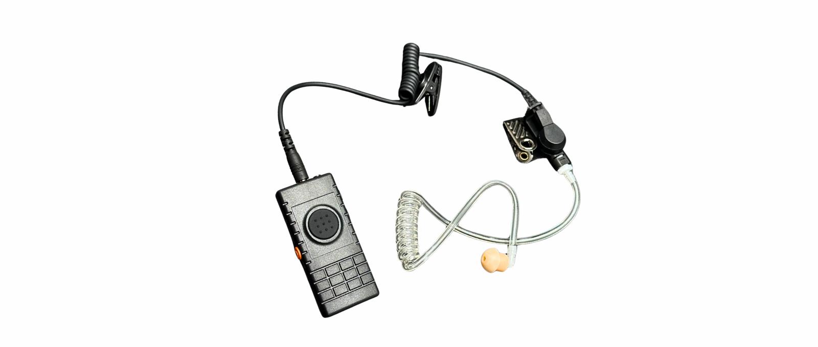 Bluetooth push to talk hörlurar med personlarm