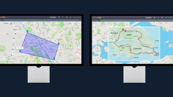 Anpassade lager på kartan i PC dispatch från Grouptalk