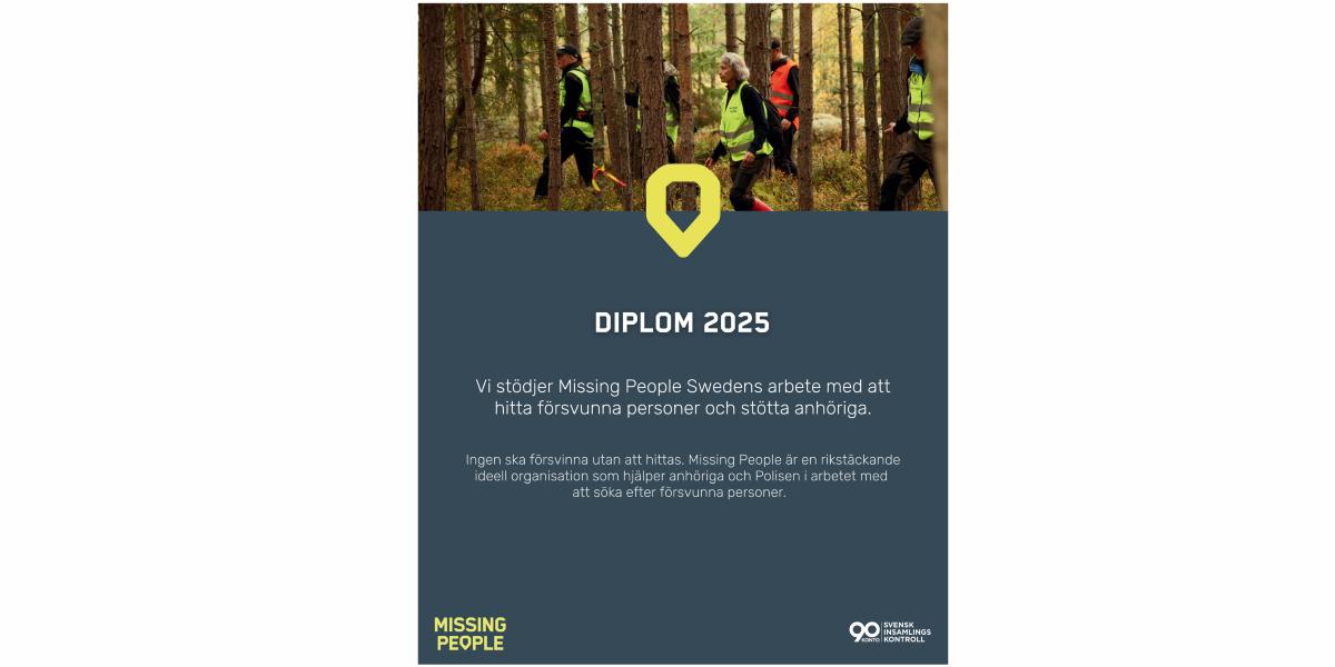 Missing People diploma