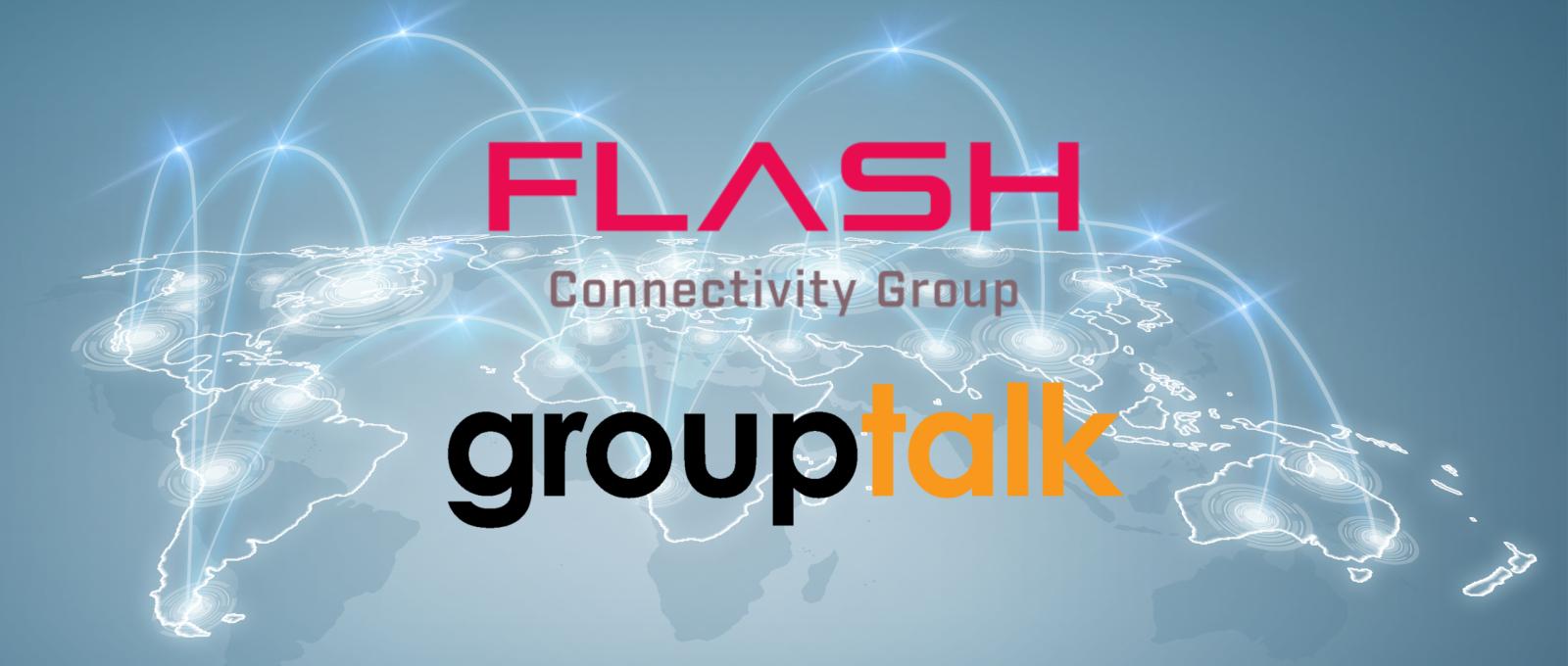 GroupTalk och Flash connectivity group loggor