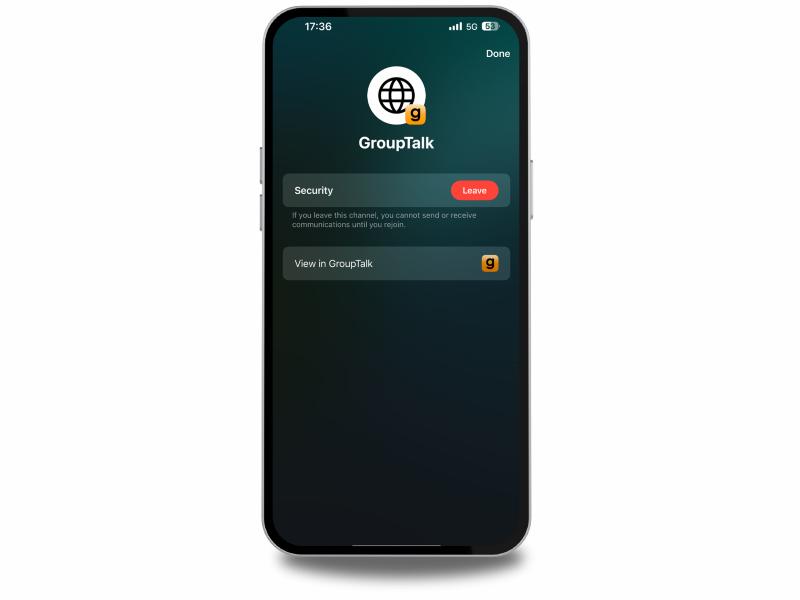 iOS 18 på en iPhone 16 med apples uppdaterade push to talk ramverk