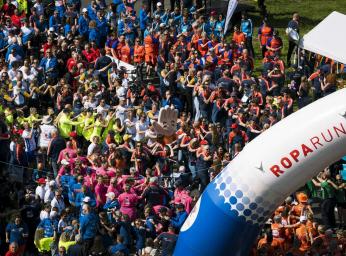 Bild över deltagare från stafettloppet Roparun