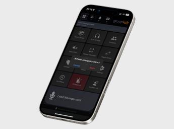 Komradio-app med personlarmsfunktion i GroupTalk