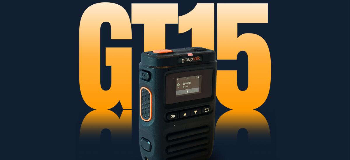 Nästa generations GT15 push to talk over cellular-radio från GroupTalk.