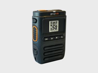Monofon (RSM) med QR-kod för bluetooth-anslutning