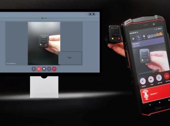 GroupTalk PTT-app streamar live-video från smartphone till PC.