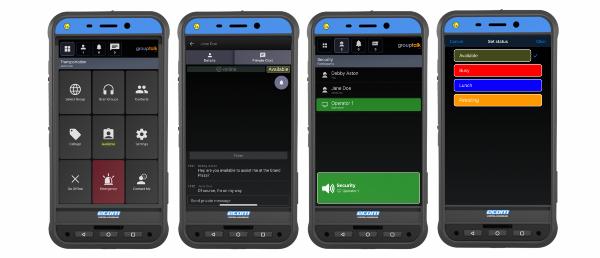 GroupTalk app med Ecom Smart-Ex02 Smartphone för ATEX 5000x2150px