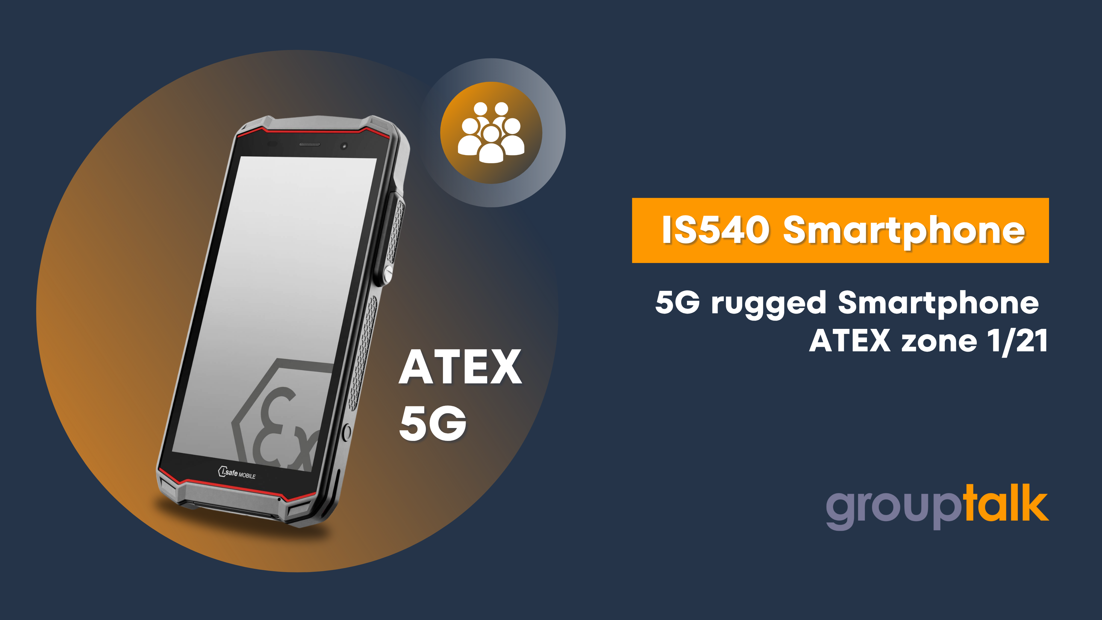 YouTube-miniatyrbild av en video som visar en 5G ATEX-smartphone med PTT, larm och live-videostreaming-funktioner.